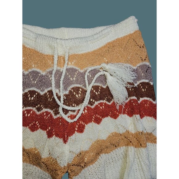 2/$35 POL Colorful Knit High-Waisted Drawstring Tie Lined Retro  Shorts Women S - Picture 5 of 7